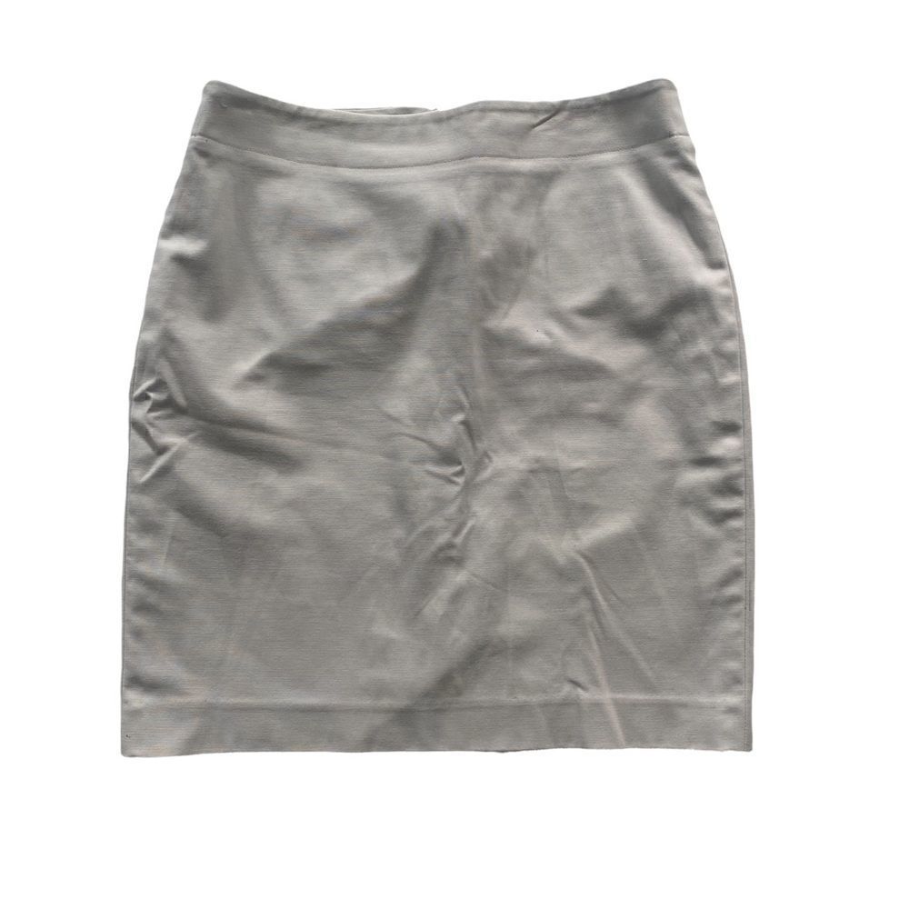 Rafaella size 6p petite khaki dress skirt split in back